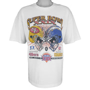 NFL (Hanes) - Chargers Vs 49ers Super Bowl XXIX Single Stitch T-Shirt 1995 X-Large Vintage Retro Football 