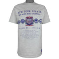 NFL (Nutmeg) - Grey Super Bowl XXV, Giants VS Bills T-Shirt 1990 Large Vintage Retro Football