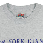 NFL (Nutmeg) - Grey Super Bowl XXV, Giants VS Bills T-Shirt 1990 Large Vintage Retro Football