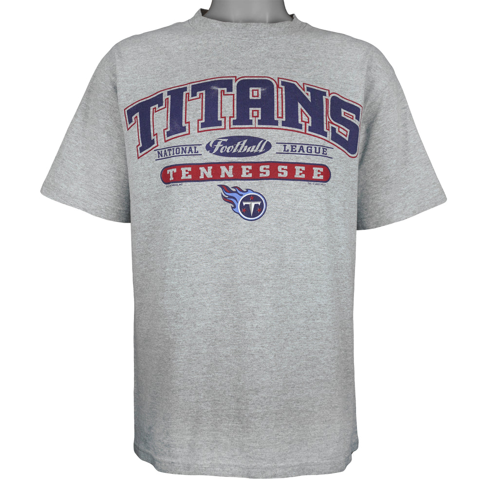 NFL (CSA) - Tennessee Titans Football T-Shirt 2000 Large Vintage Retro Football