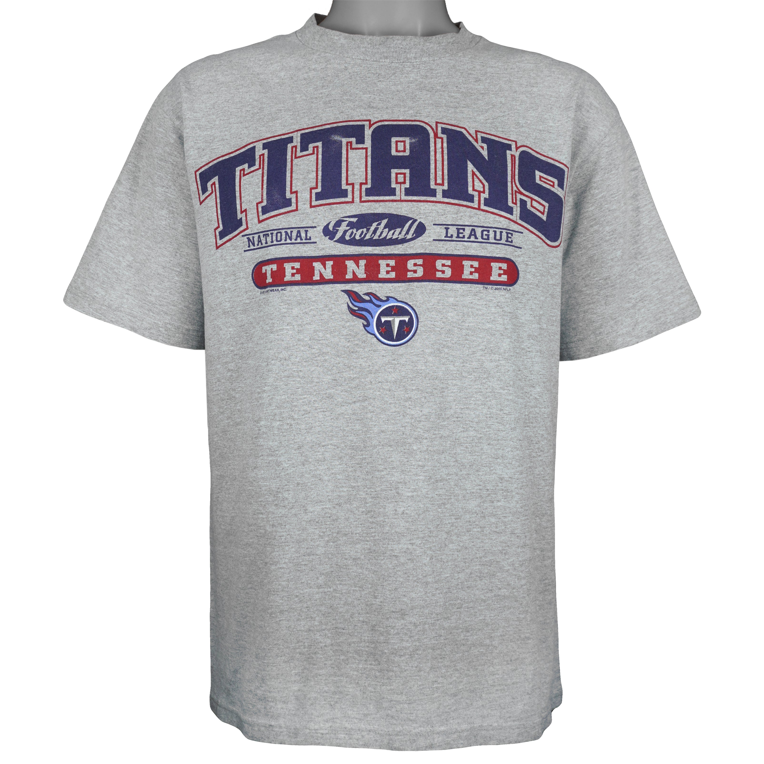 NFL (CSA) - Tennessee Titans Football T-Shirt 2000 Large Vintage Retro Football