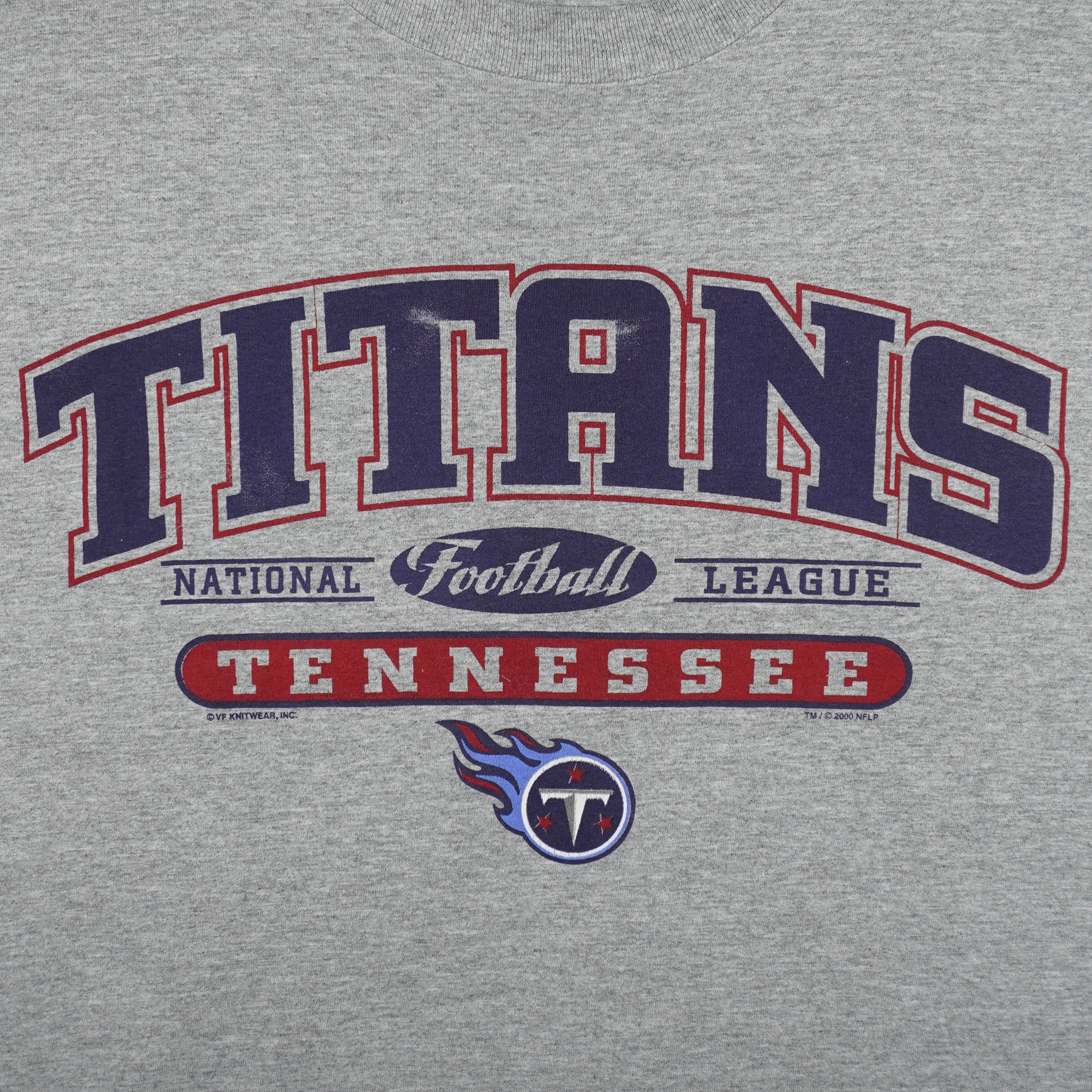 NFL (CSA) - Tennessee Titans Football T-Shirt 2000 Large Vintage Retro Football