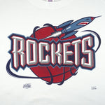 NBA (Logo 7) - Houston Rockets Basketball T-Shirt 1990s Large Vintage Retro Basketball