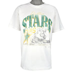 NHL (Try) - Dallas Stars Hockey Single Stitch T-Shirt 1990s Large Vintage Retro Football