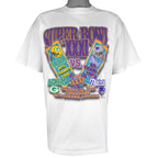 NFL (Logo 7) - Packers VS Patriots Super Bowl XXXI Tickets T-Shirt 1996 X-Large Vintage Retro Football