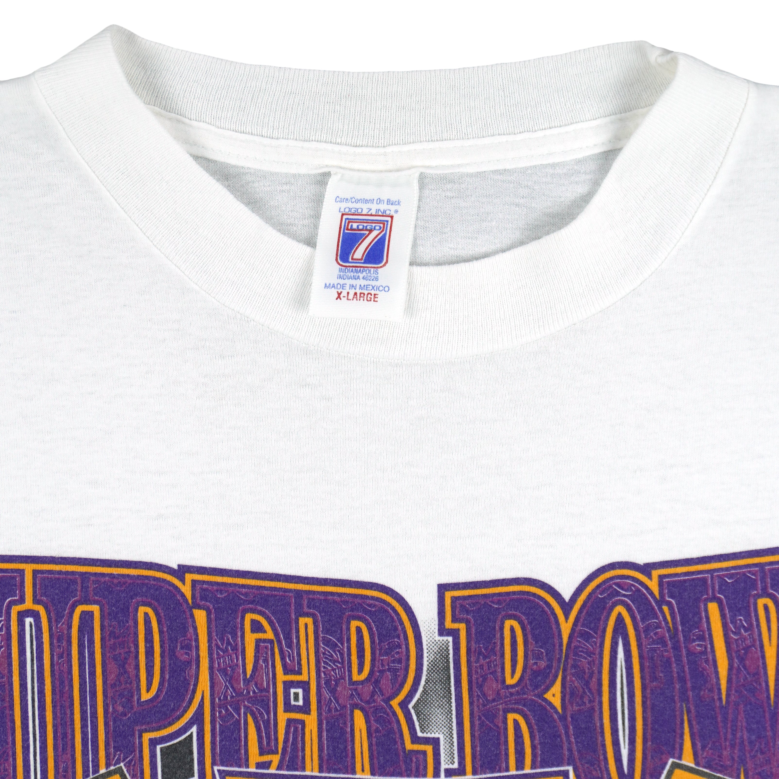 NFL (Logo 7) - Packers VS Patriots Super Bowl XXXI Tickets T-Shirt 1996 X-Large Vintage Retro Football