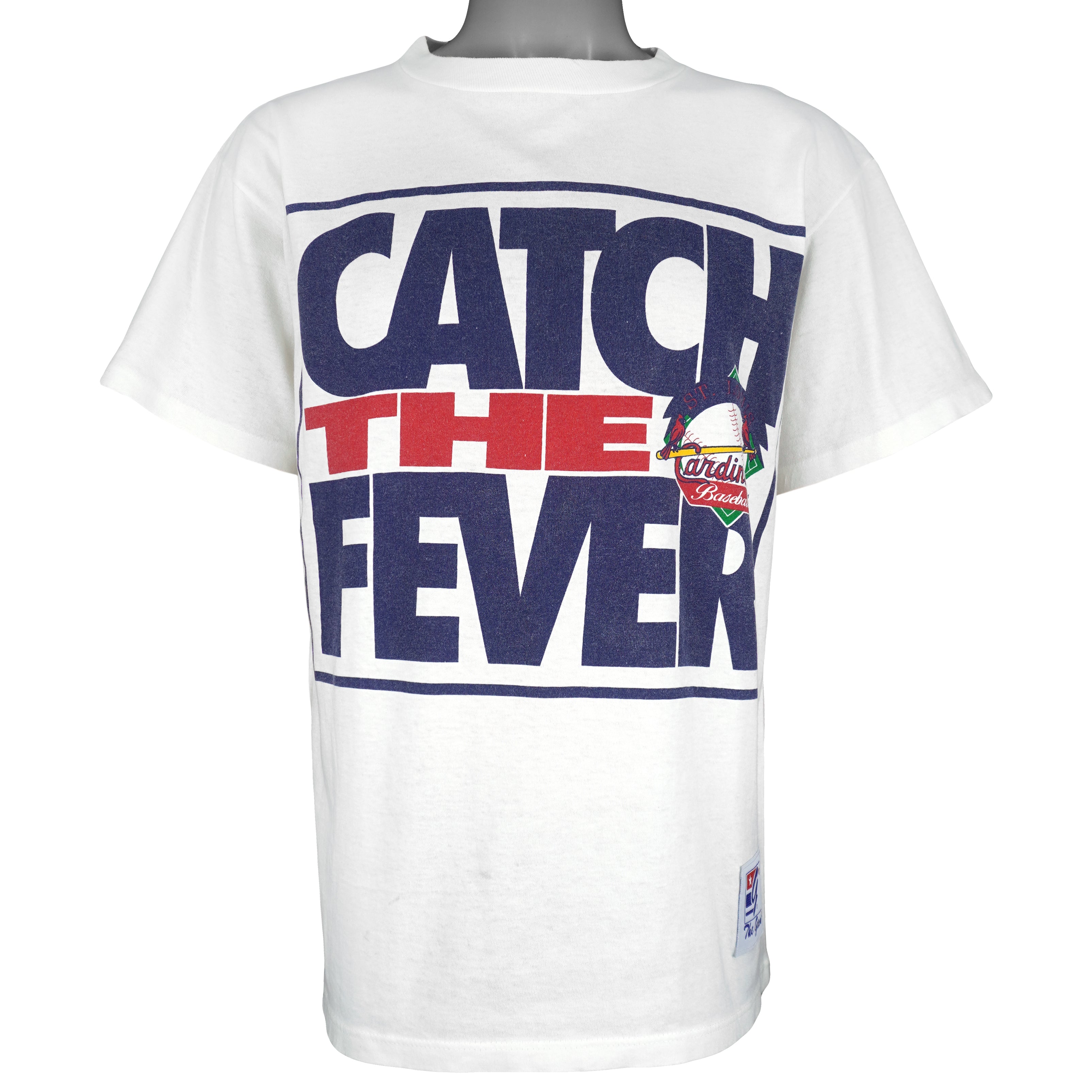 MLB (The Game) - St. Louis Cardinals Catch The Fever T-Shirt 1990s Medium Vintage Retro Baseball