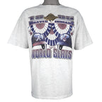 MLB (Oneita) - Cleveland VS Atlanta World Series Champions T-Shirt 1995 X-Large Vintage Retro Baseball