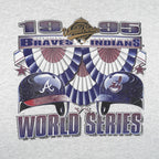 MLB (Oneita) - Cleveland VS Atlanta World Series Champions T-Shirt 1995 X-Large Vintage Retro Baseball