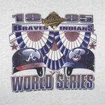 MLB (Oneita) - Cleveland VS Atlanta World Series Champions T-Shirt 1995 X-Large Vintage Retro Baseball