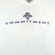NHL (Magic Johnson) - Florida Panthers Commitment T-Shirt 1990s X-Large Vintage Retro Hockey