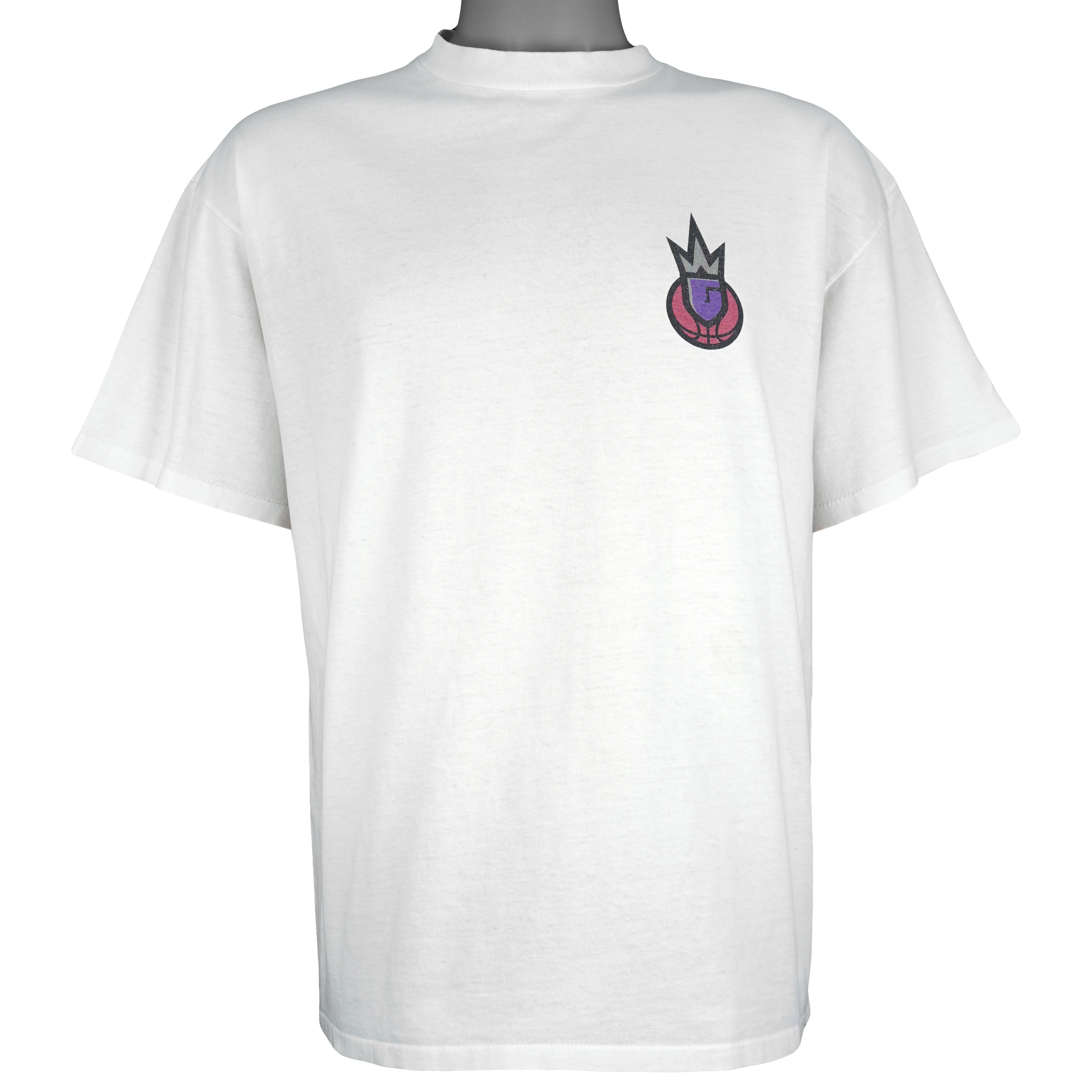 NBA (Power Pro) - Sacramento Monarchs Single Stitch T-Shirt 1999 Vintage Retro Basketball