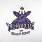 NBA (Power Pro) - Sacramento Monarchs Single Stitch T-Shirt 1999 Vintage Retro Basketball