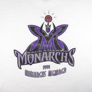 NBA (Power Pro) - Sacramento Monarchs Single Stitch T-Shirt 1999 Vintage Retro Basketball
