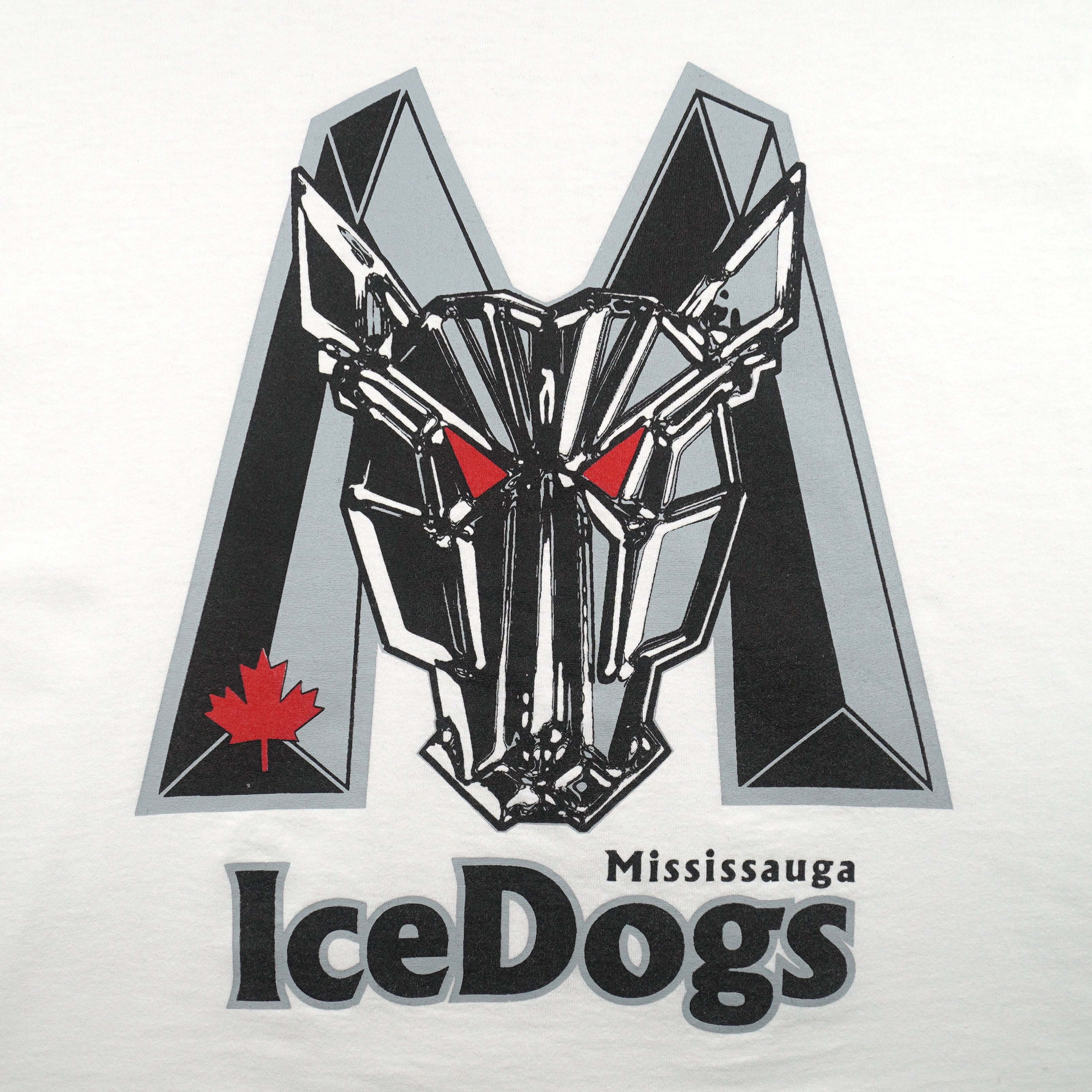 Vintage - Mississauga IceDogs Canada Hockey Team T-Shirt 1990s Large Vitage Retro Hockey