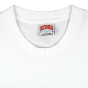 NHL (Nutmeg) - Pittsburgh Penguins, Stanley Cup Profile T-Shirt 1992 Large Vintage Retro Hockey