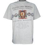 NFL (Nutmeg) - Cleveland Browns Central Division T-Shirt 1990s Large Vintage Retro Football