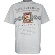 NFL (Nutmeg) - Cleveland Browns Central Division T-Shirt 1990s Large Vintage Retro Football