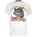 NHL (#1 Apparel) - Chicago Wolves Single Stitch T-Shirt 1990s X-Large Vintage Retro Hockey
