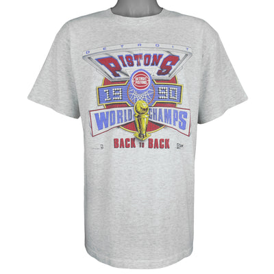 NBA (Salem) - Detroit Pistons World Champs T-Shirt 1990 Large