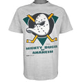 NHL (Trench) - Mighty Ducks Of Anaheim T-Shirt 1993 Medium Vintage Retro Hockey