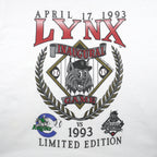 Vintage - Ottawa Lynx Inaugural Game Limited Edition T-Shirt 1993 Large Vintage Retro