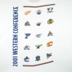 NHL (Hanes) - Labatt Blue Sponsor Western Conference Team T-Shirt 2001 X-Large Vintage Retro Hockey