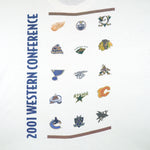 NHL (Hanes) - Labatt Blue Sponsor Western Conference Team T-Shirt 2001 X-Large Vintage Retro Hockey