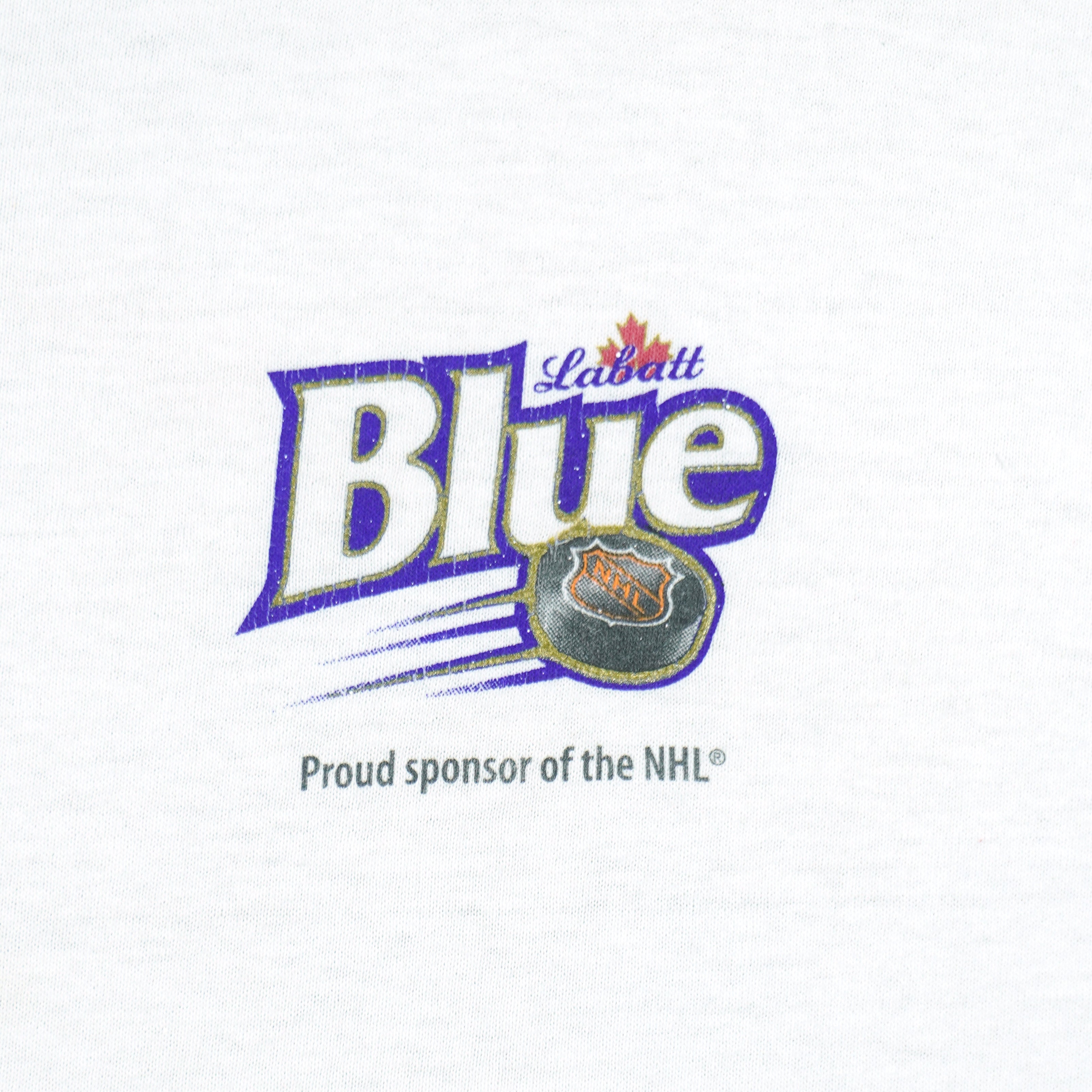 NHL (Hanes) - Labatt Blue Sponsor Western Conference Team T-Shirt 2001 X-Large Vintage Retro Hockey