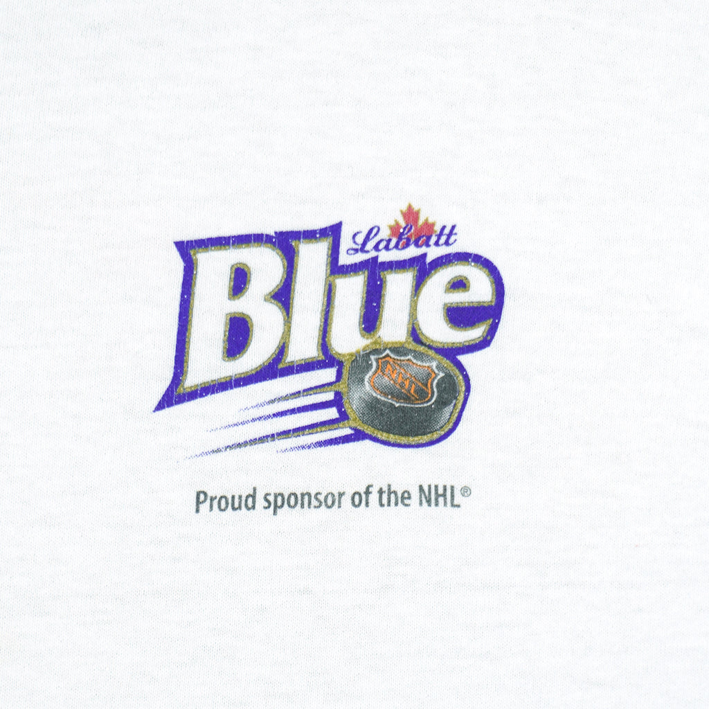 NHL (Hanes) - Labatt Blue Sponsor Western Conference Team T-Shirt 2001 X-Large Vintage Retro Hockey