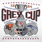 CFL (Oneita) - BC Lions Vs Baltimore Stallions Grey Cup Champions T-Shirt 1994 X-Large Vintage Retro Football