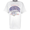 NHL (Bulletin Athletic) - Nashville Predators Spell-Out T-Shirt 1990s OSFA Vintage Retro Hockey