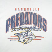 NHL (Bulletin Athletic) - Nashville Predators Spell-Out T-Shirt 1990s OSFA Vintage Retro Hockey
