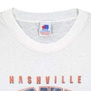 NHL (Bulletin Athletic) - Nashville Predators Spell-Out T-Shirt 1990s OSFA Vintage Retro Hockey