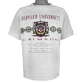 NCAA (Nutmeg) - Harvard University Crimson Collegiate Pride T-Shirt 1990s Large Vintage Retro