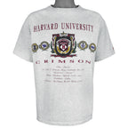 NCAA (Nutmeg) - Harvard University Crimson Collegiate Pride T-Shirt 1990s Large Vintage Retro