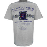 NFL (Nutmeg) - Grey Buffalo Bills Eastern Division T-Shirt 1990s Large Vintage Retro Football