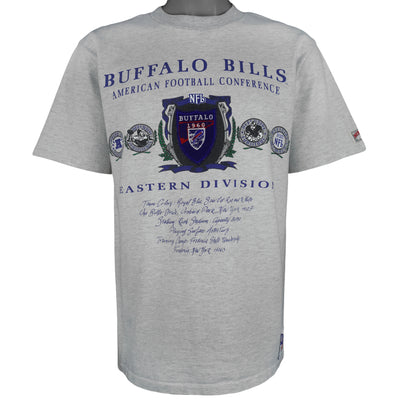 NFL (Nutmeg) - Grey Buffalo Bills Eastern Division T-Shirt 1990s Large