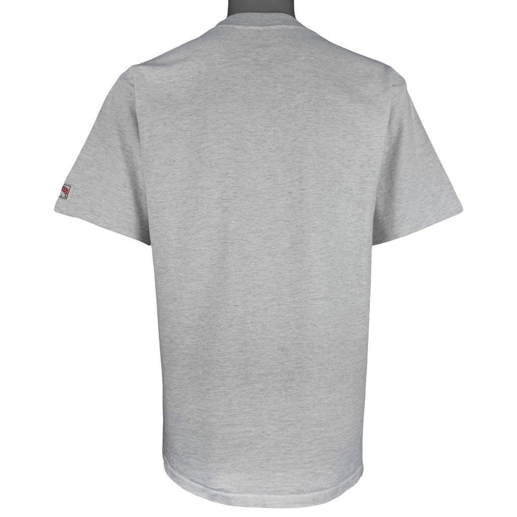 NFL (Nutmeg) - Grey Buffalo Bills Eastern Division T-Shirt 1990s Large Vintage Retro Football