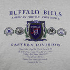NFL (Nutmeg) - Grey Buffalo Bills Eastern Division T-Shirt 1990s Large Vintage Retro Football