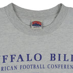 NFL (Nutmeg) - Grey Buffalo Bills Eastern Division T-Shirt 1990s Large Vintage Retro Football