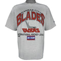 Vintage IHL (Logo Athletic) - Kansas City Blades T-Shirt 1990s Medium in gray