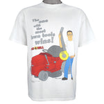 Vintage (Tultex) - King Of The Hill, The One With the Most Lawn Tools Wins! T-Shirt 1998 Medium