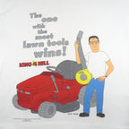 Vintage (Tultex) - King Of The Hill, The One With the Most Lawn Tools Wins! T-Shirt 1998 Large Vintage Retro