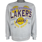 NBA (Lee) - Los Angeles Lakers Western Conference Sweatshirt 1990s Medium Vintage Retro Basketball