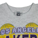 NBA (Lee) - Los Angeles Lakers Western Conference Sweatshirt 1990s Medium Vintage Retro Basketball