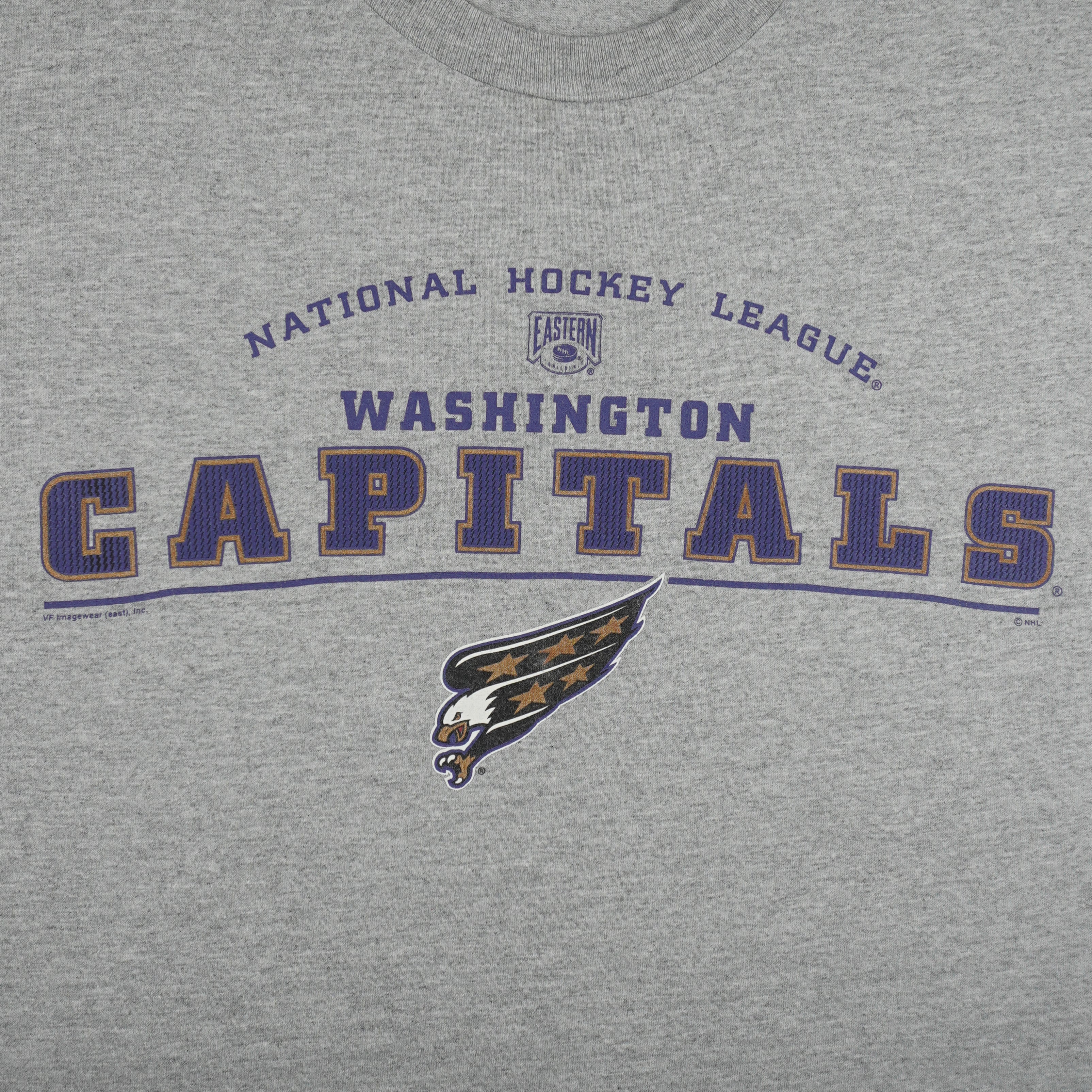 NHL (Lee) - Washington Capitals Long Sleeve Shirt 1990s X-Large Vintage Retro Hockey