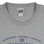NHL (Lee) - Washington Capitals Long Sleeve Shirt 1990s X-Large Vintage Retro Hockey