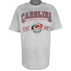 NHL - Carolina Hurricanes Spell-Out T-Shirt 1997 Large Vintage Retro Hockey