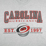 NHL - Carolina Hurricanes Spell-Out T-Shirt 1997 Large Vintage Retro Hockey